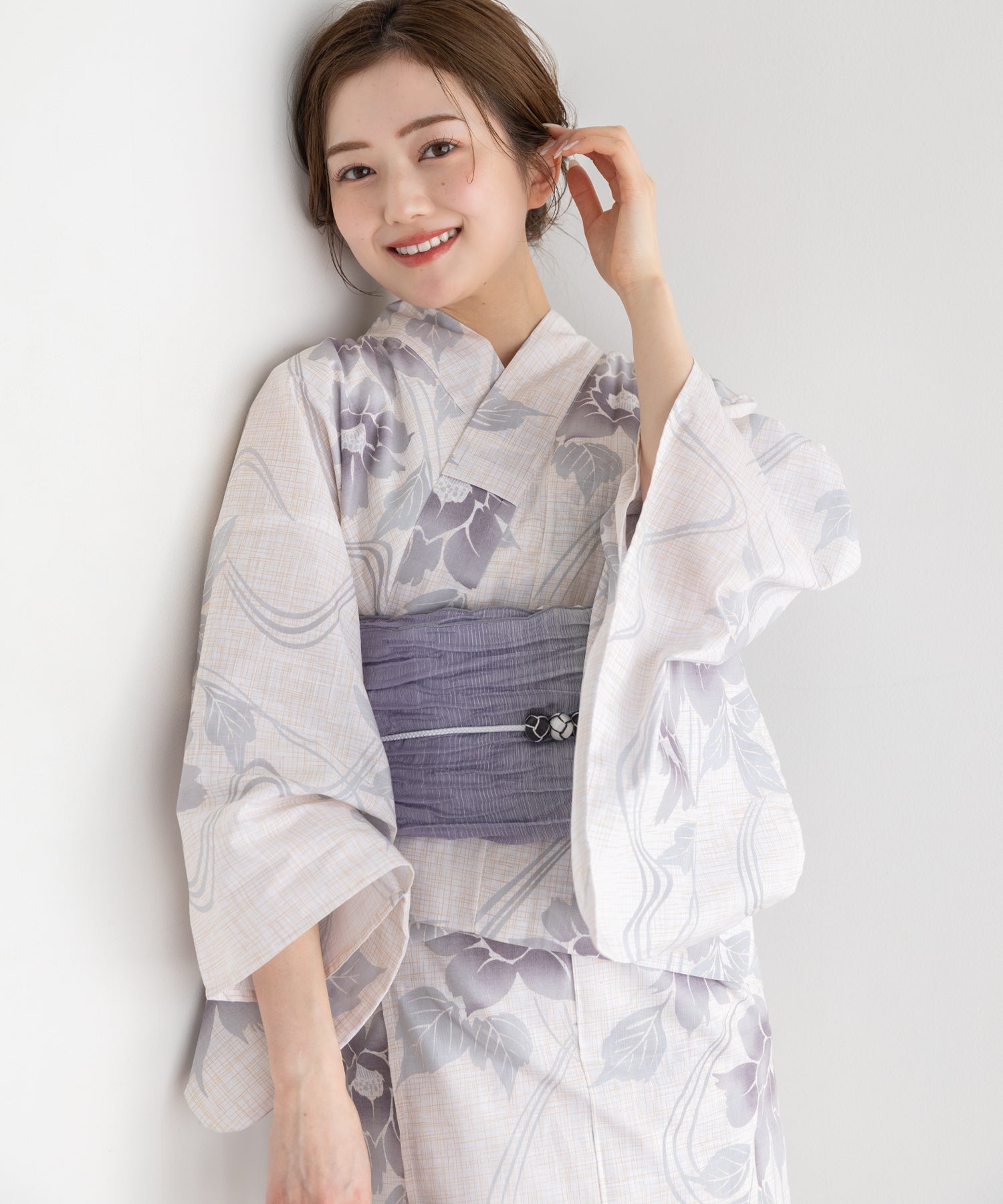 流水に淡涼花 こだわりセパレート浴衣5点セット (セパレート上・下/帯