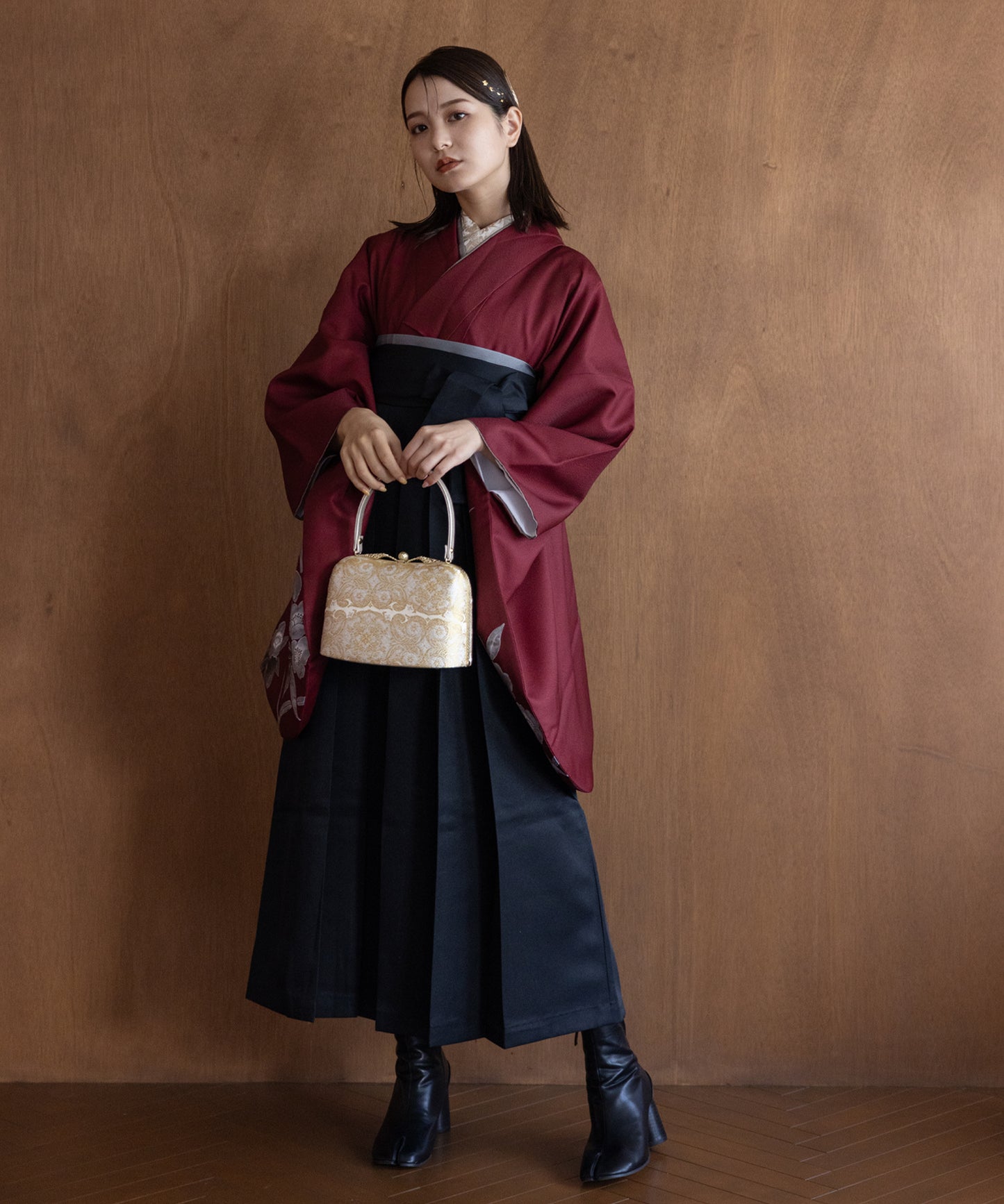 こだわり袴3点セット -grace original-レッド系その他