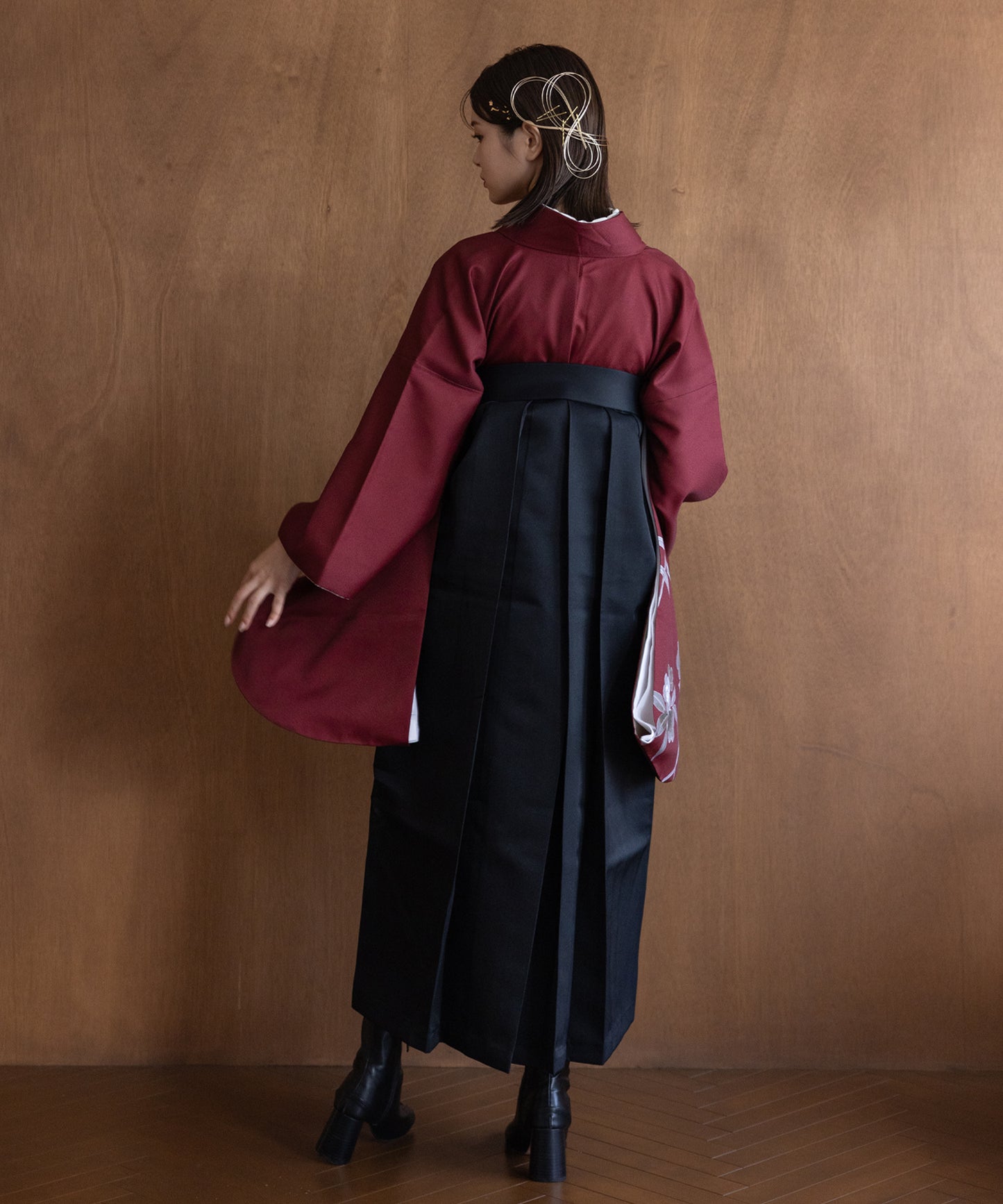 こだわり袴3点セット -grace original-レッド系その他