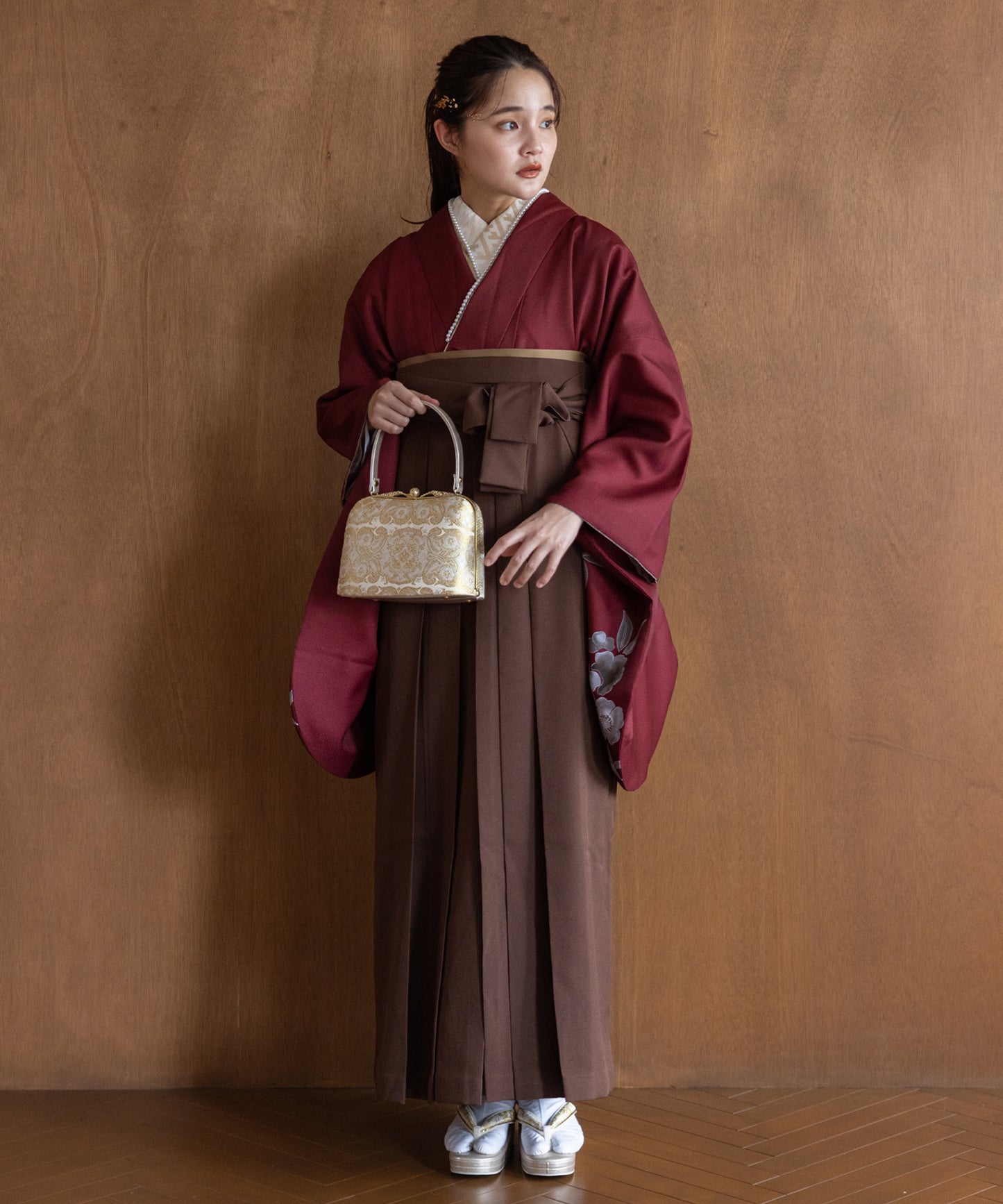 こだわり袴3点セット -grace original-レッド系その他2