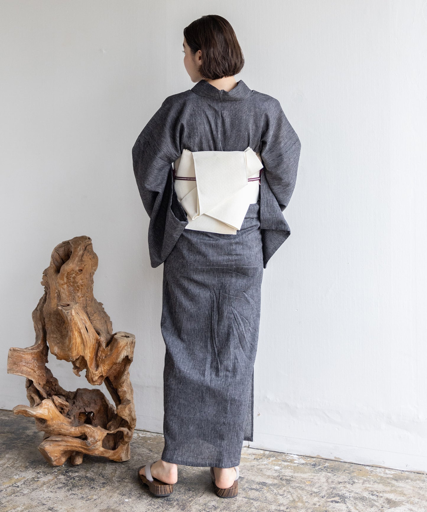 近江ちぢみ こだわり浴衣 by yukatakan grace ※居敷当て付き