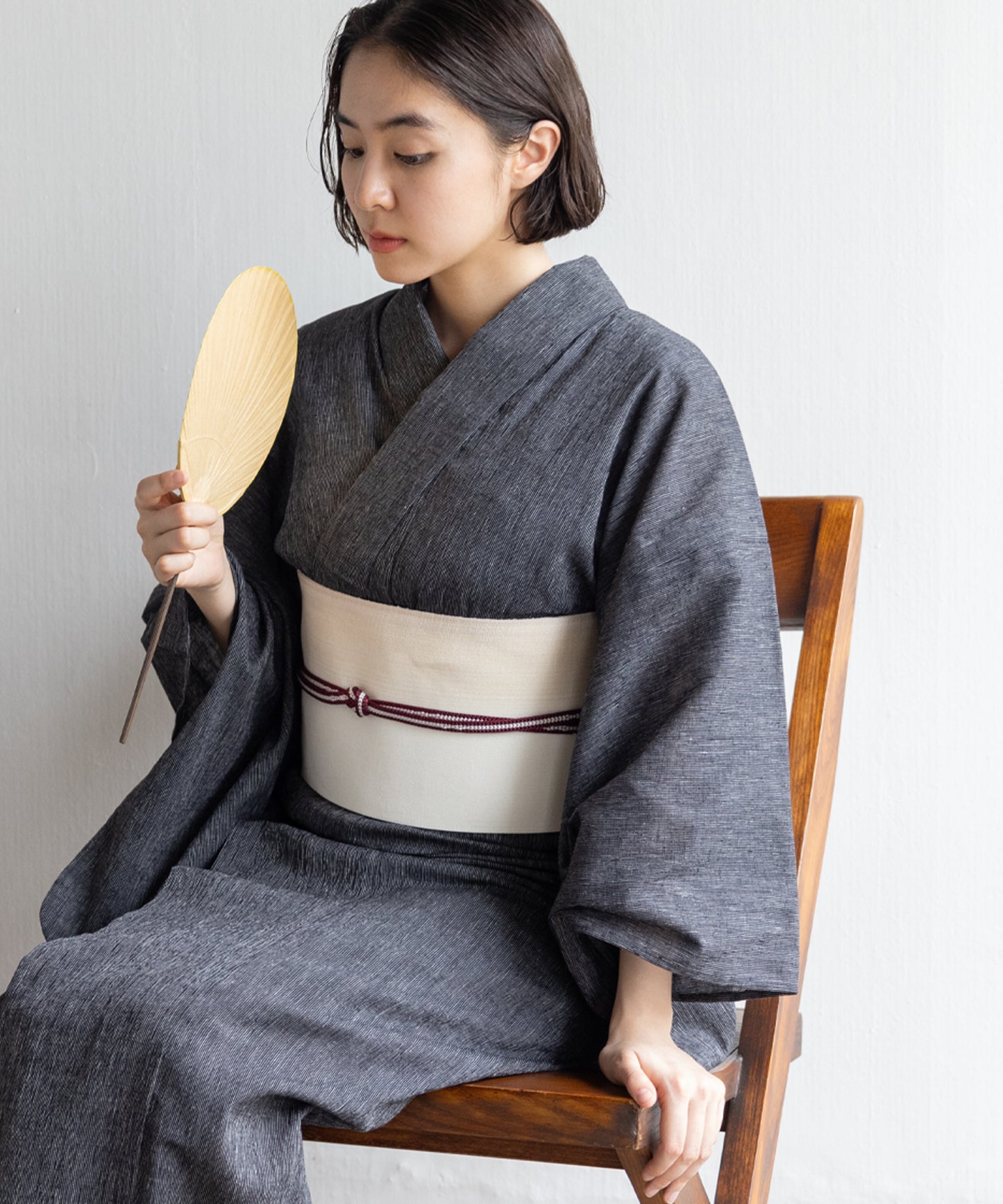 近江ちぢみ こだわり浴衣 by yukatakan grace ※居敷当て付き