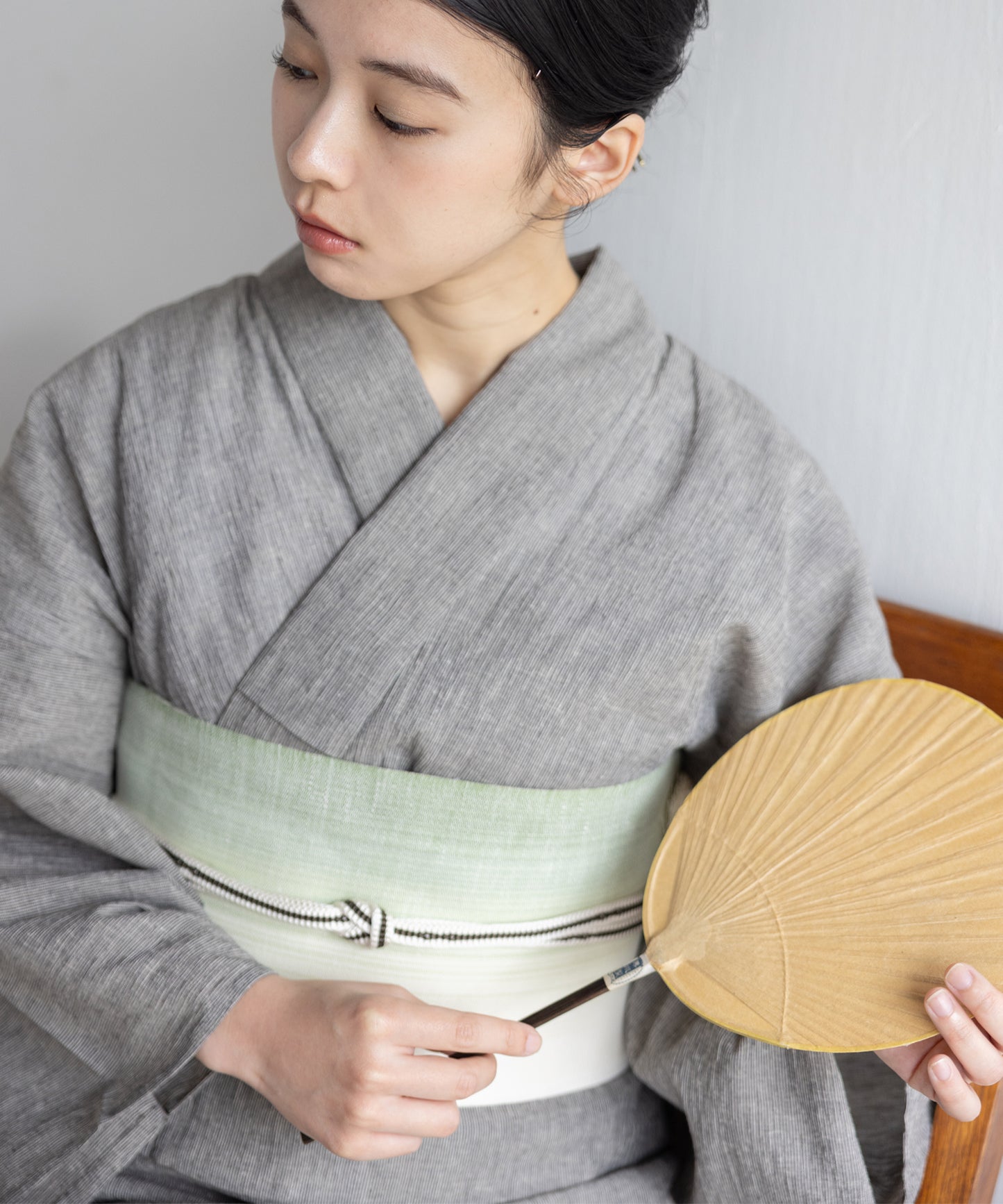 近江ちぢみ こだわり浴衣 by yukatakan grace ※居敷当て付き