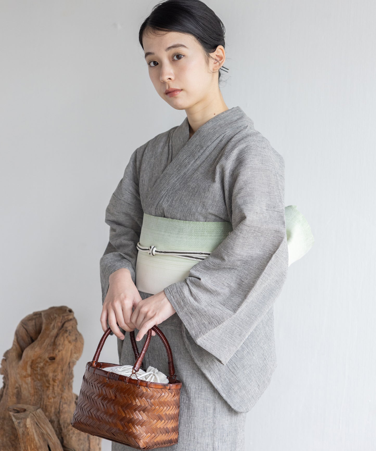 近江ちぢみ こだわり浴衣 by yukatakan grace ※居敷当て付き