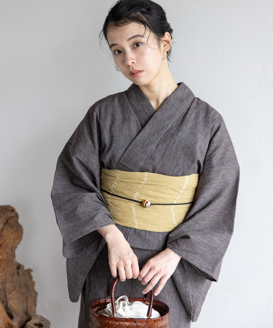 近江ちぢみ こだわり浴衣 by yukatakan grace ※居敷当て付き