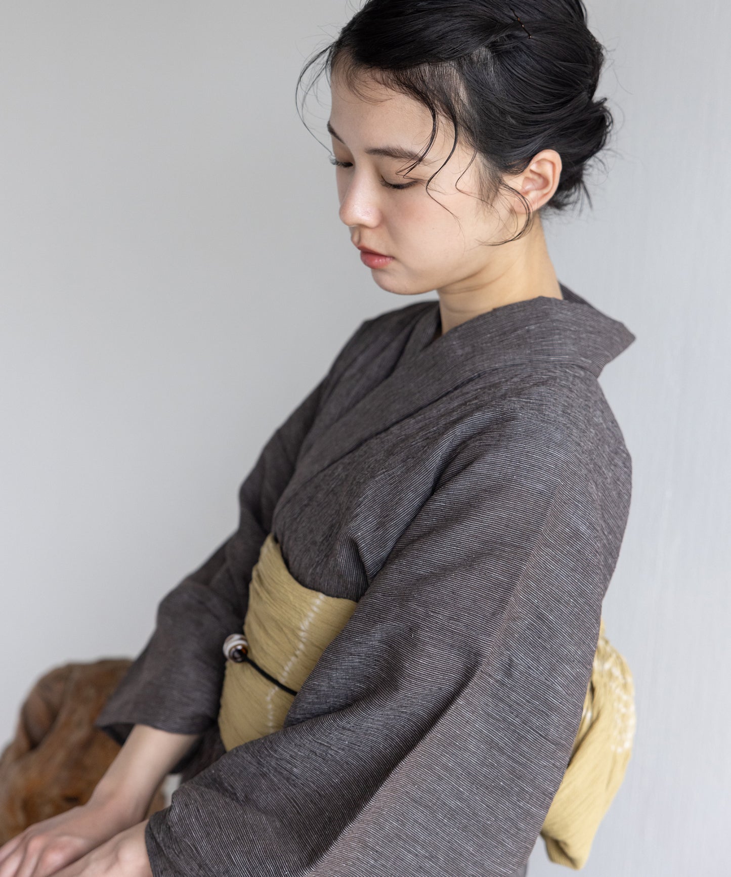 近江ちぢみ こだわり浴衣 by yukatakan grace ※居敷当て付き