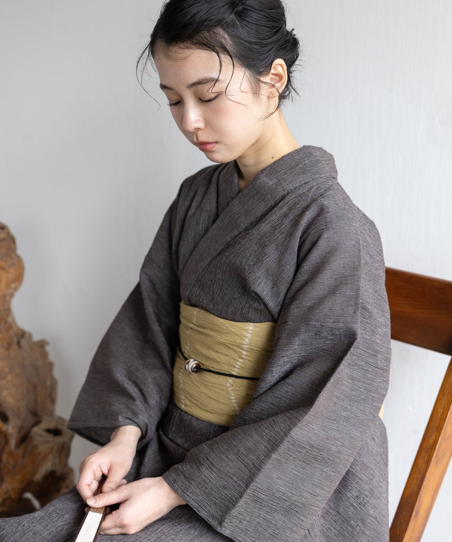 近江ちぢみ こだわり浴衣 by yukatakan grace ※居敷当て付き