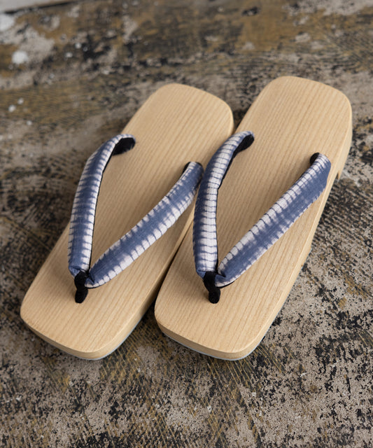 下駄 - 有松絞りの鼻緒 -紳士用