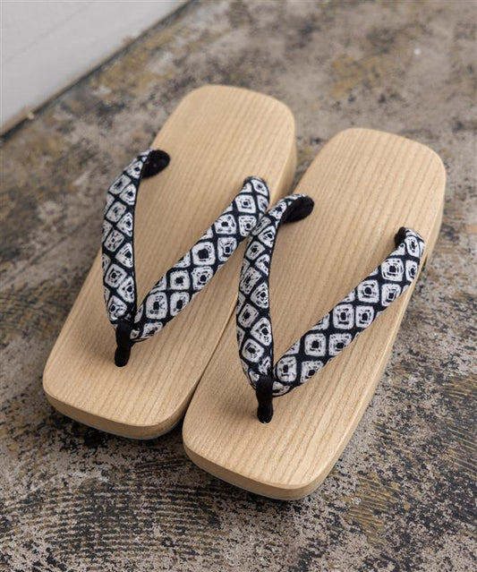 下駄 - 有松絞りの鼻緒 -紳士用