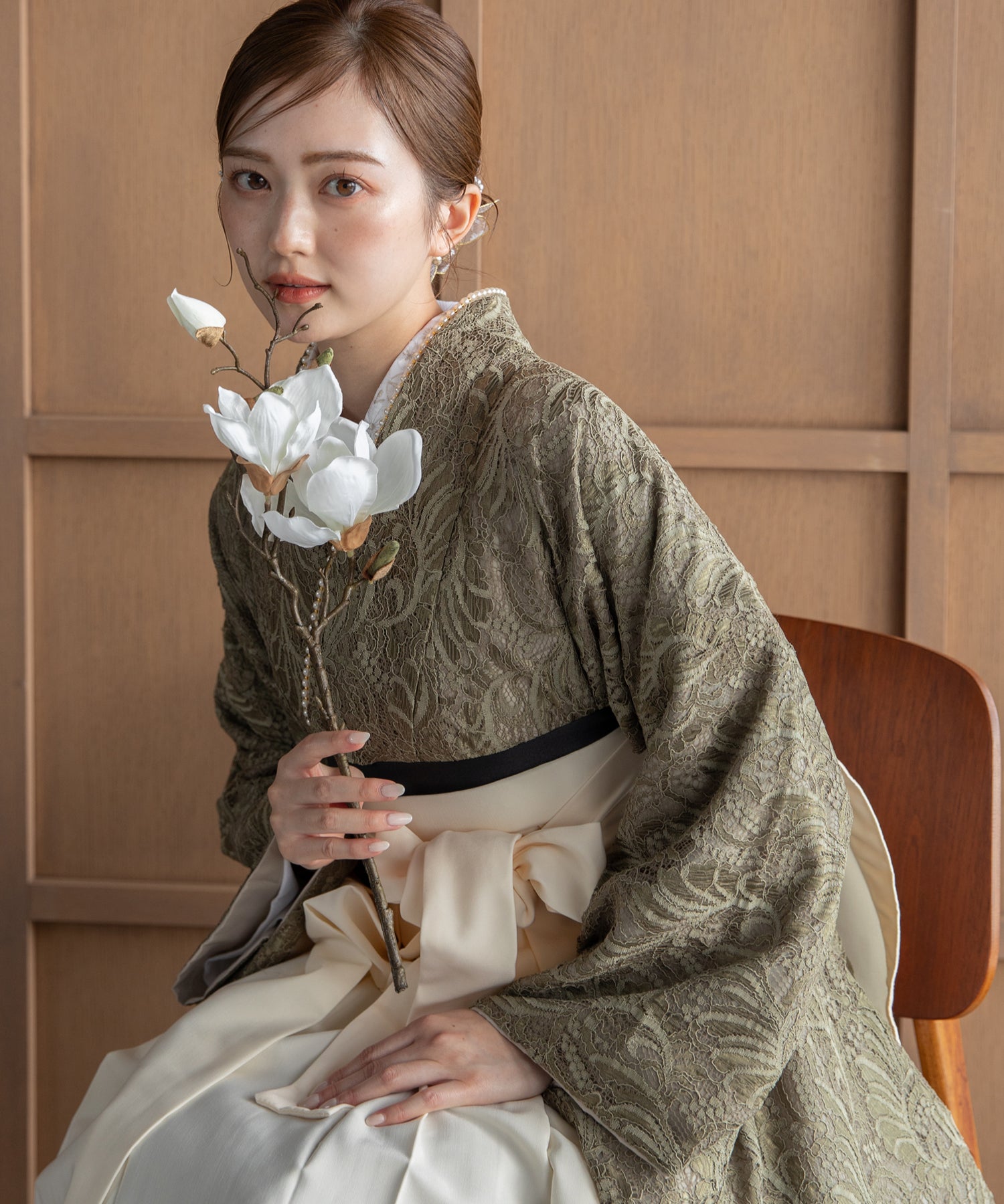 ゆかた館グレース こだわり袴3点セット＋長襦袢付き こだわり袴3点セット-レース-（着物）｜ゆかた館グレース（ユカタカン