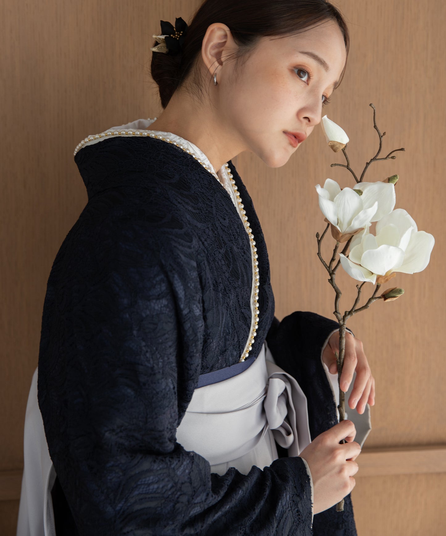 こだわり袴3点セット-レース-ネイビー系1