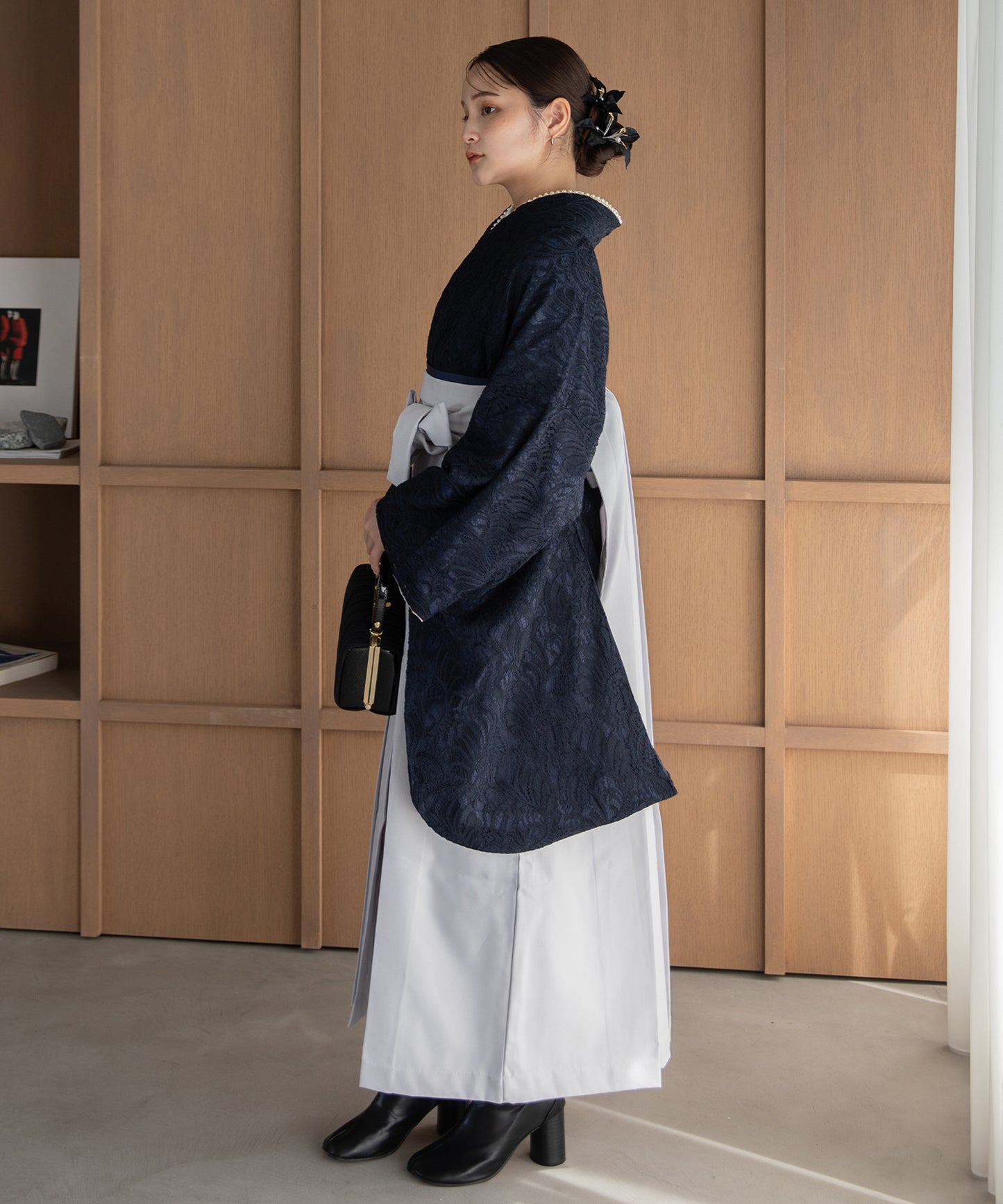 こだわり袴3点セット-レース-ネイビー系1