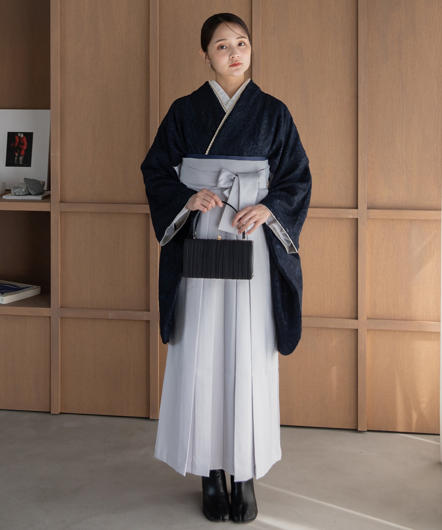 こだわり袴3点セット-レース-ネイビー系1