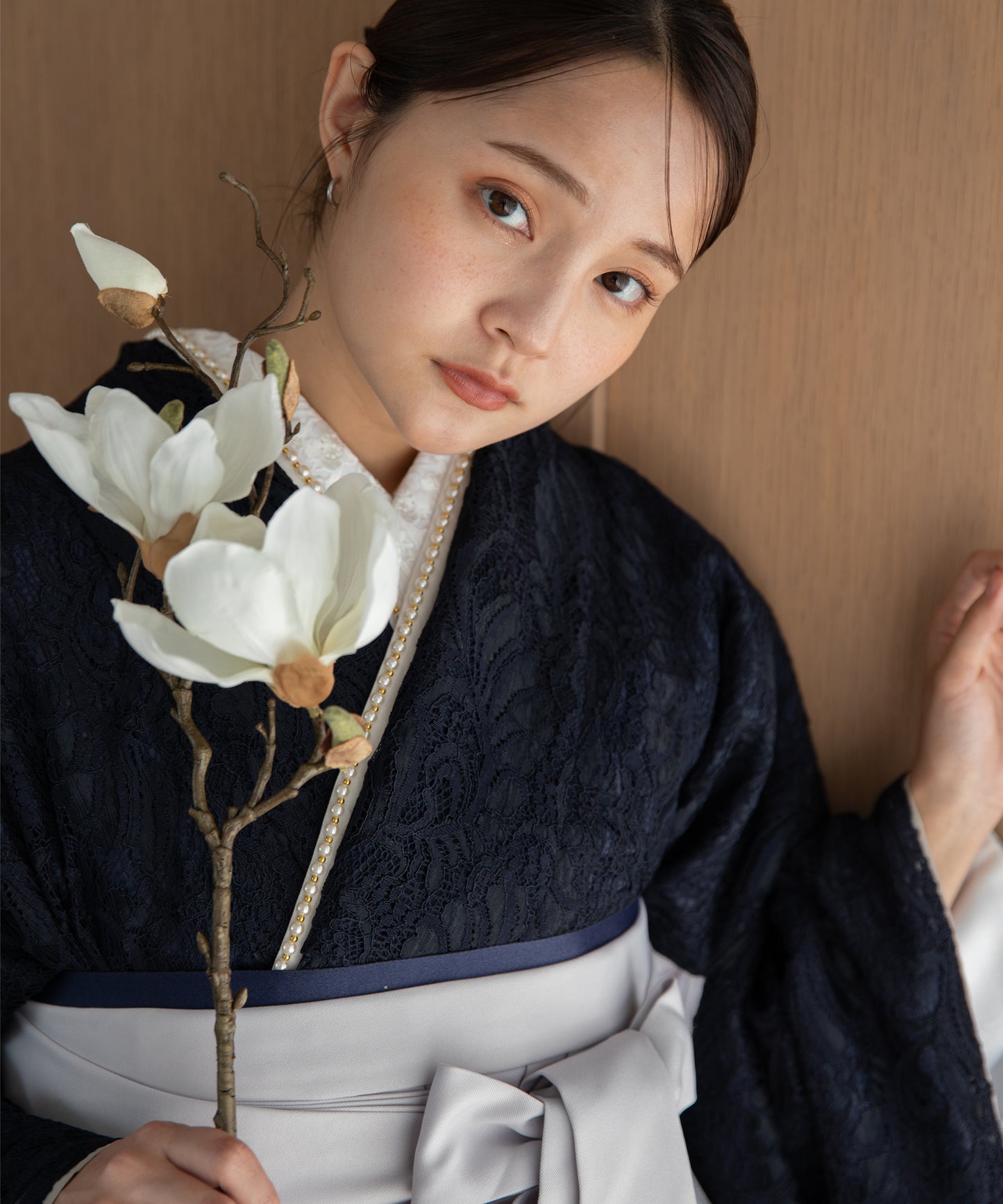 こだわり袴3点セット-レース-ネイビー系1