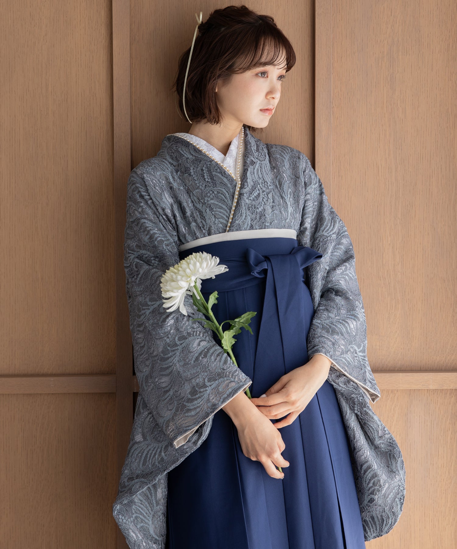 ゆかた館グレース こだわり袴3点セット＋長襦袢付き こだわり袴3点セット -grace original-ブラック系 – ゆかた館グレース