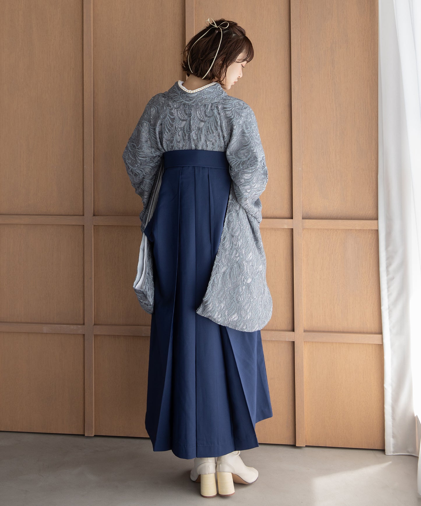 こだわり袴3点セット-レース-ブルー系2