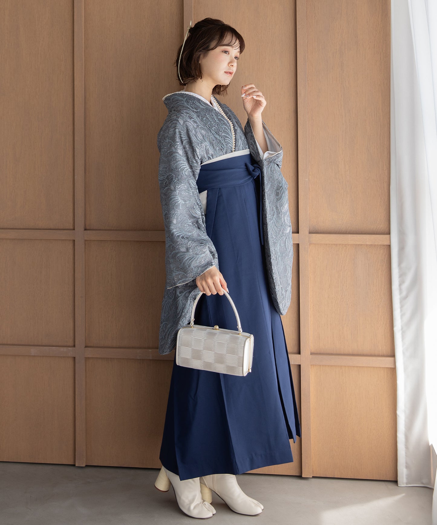 こだわり袴3点セット-レース-ブルー系2