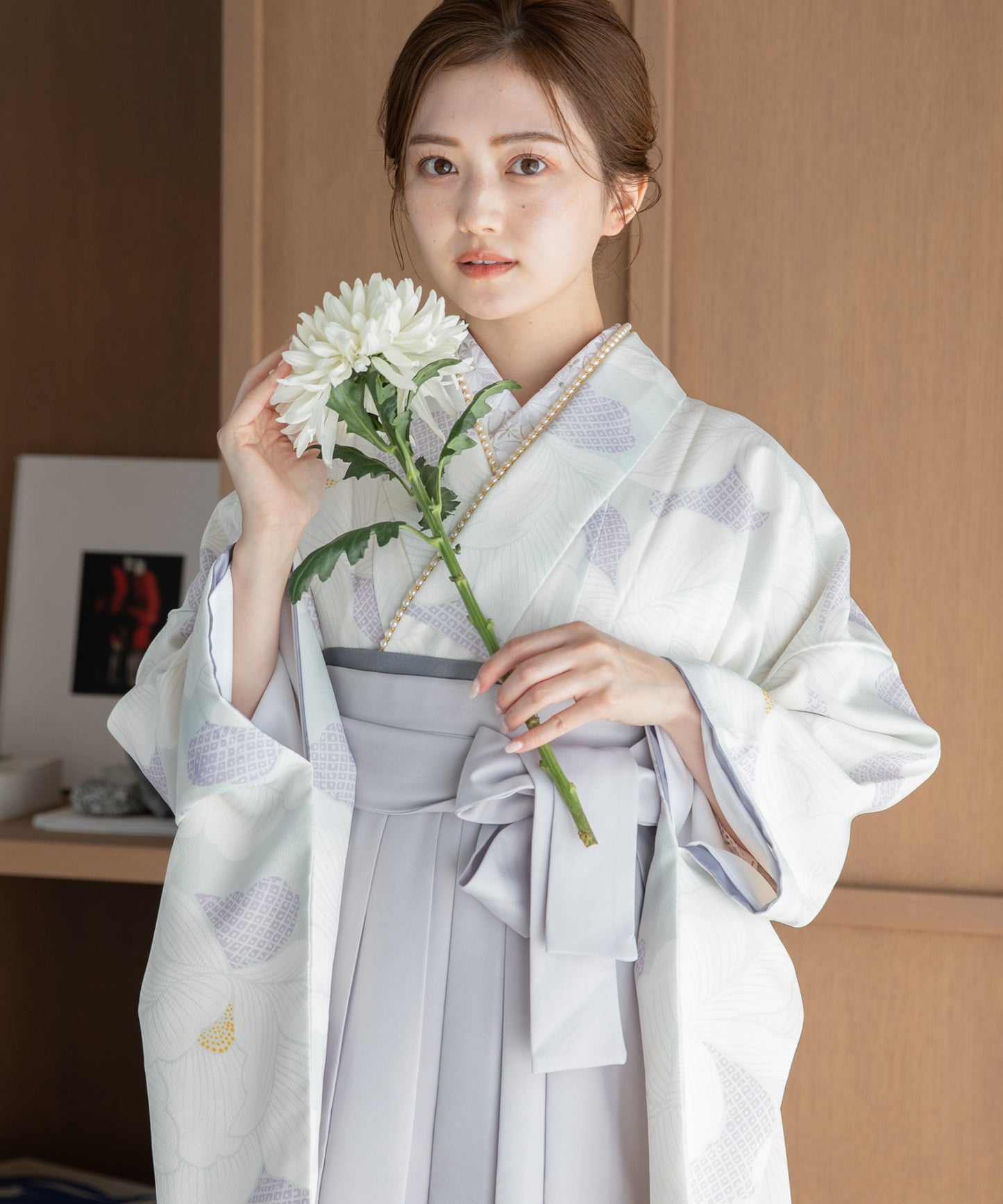 こだわり袴3点セット -grace original-ホワイト系