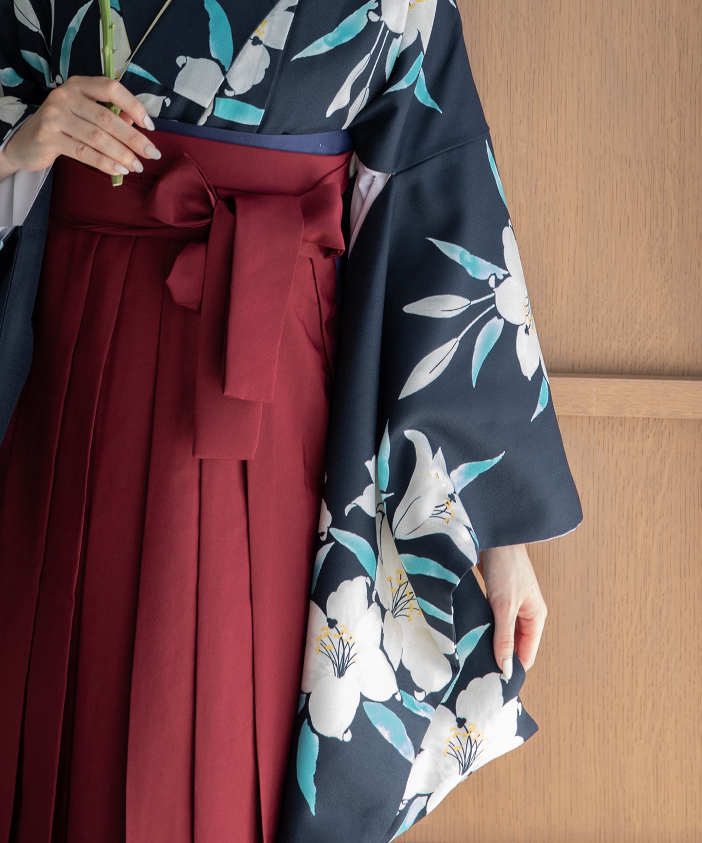 こだわり袴3点セット -grace original- ネイビー系