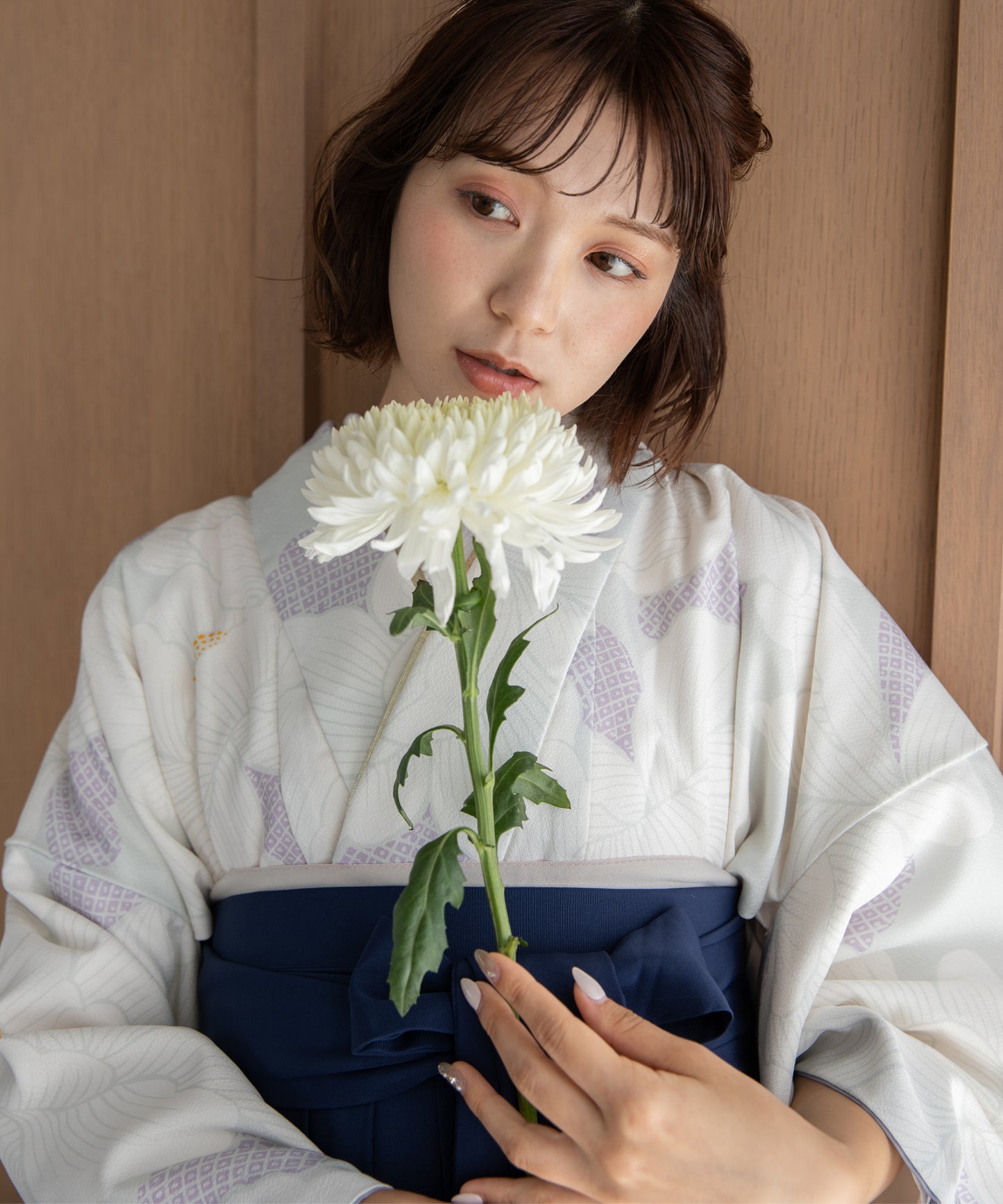 こだわり袴3点セット -grace original-ホワイト系