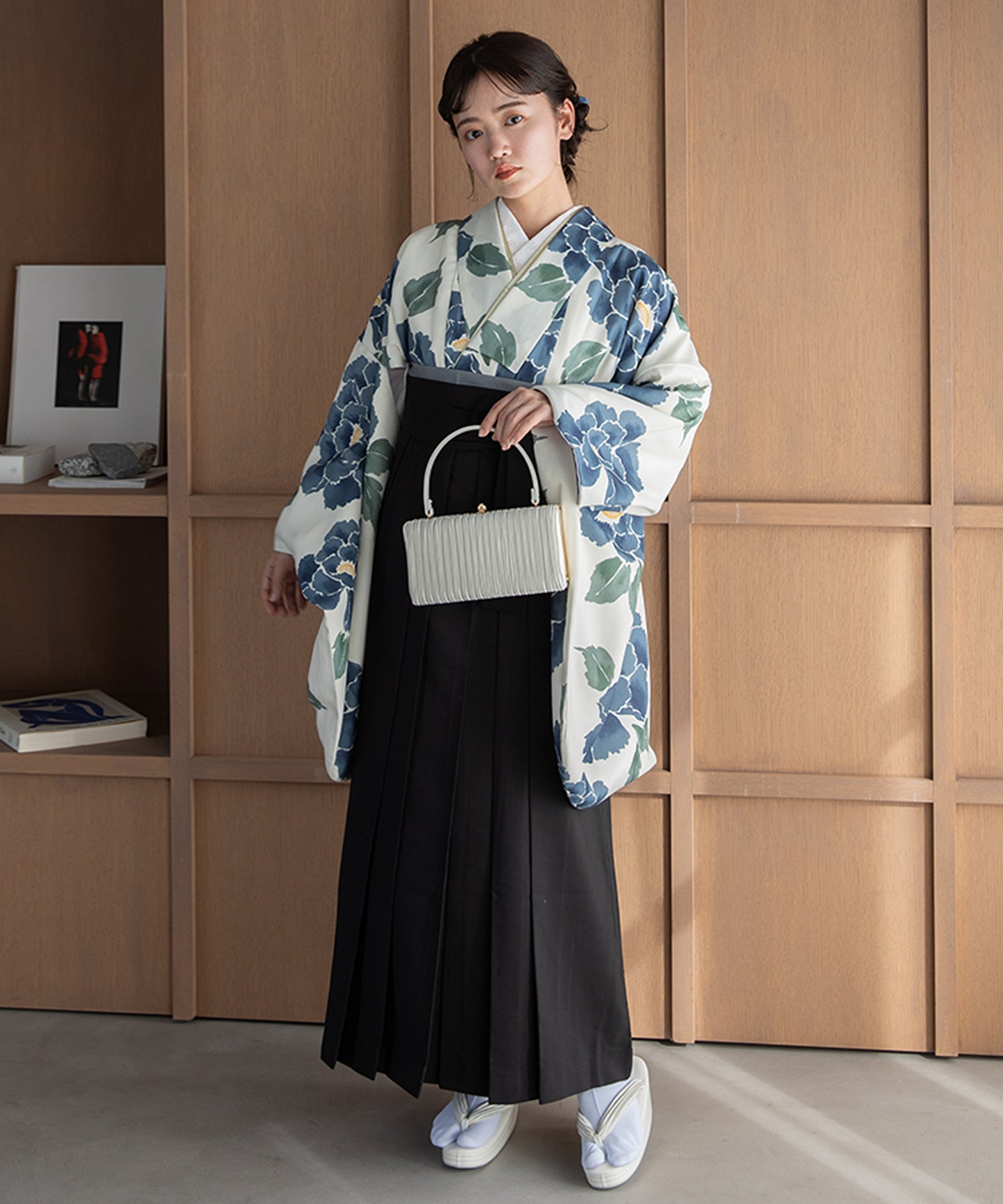 こだわり袴3点セット -grace original-ブルー系