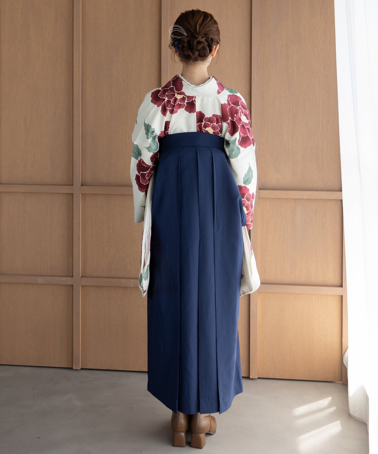 こだわり袴3点セット -grace original-レッド系