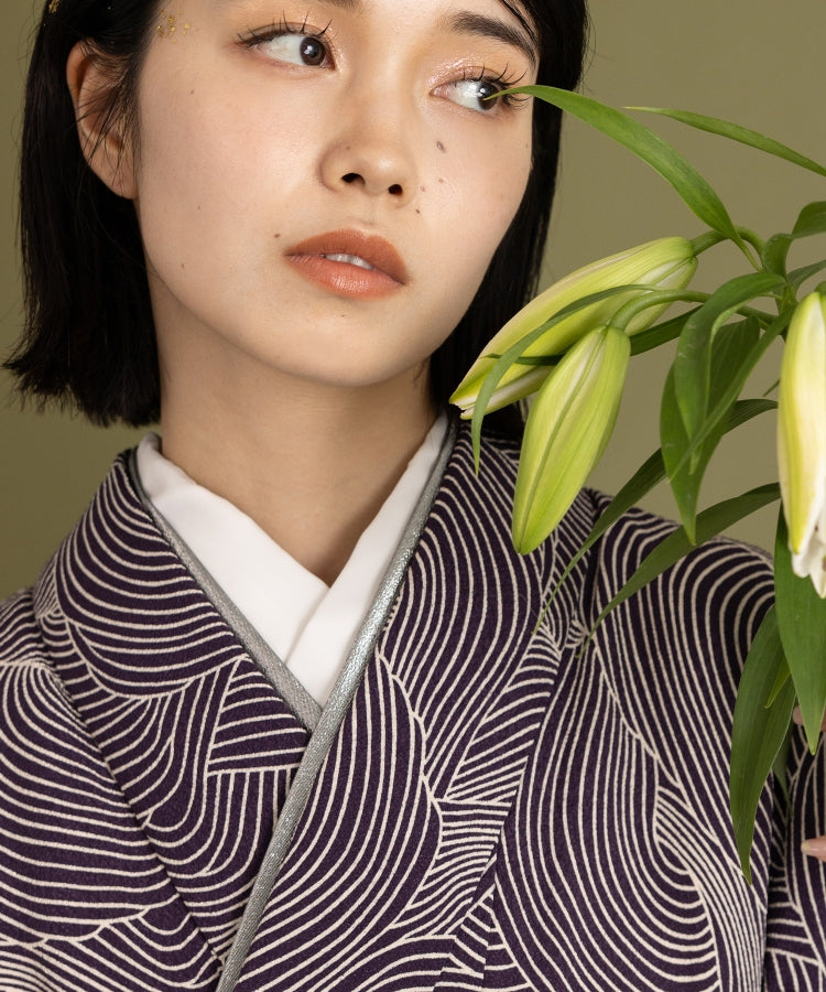 重ね衿 -シルバー-