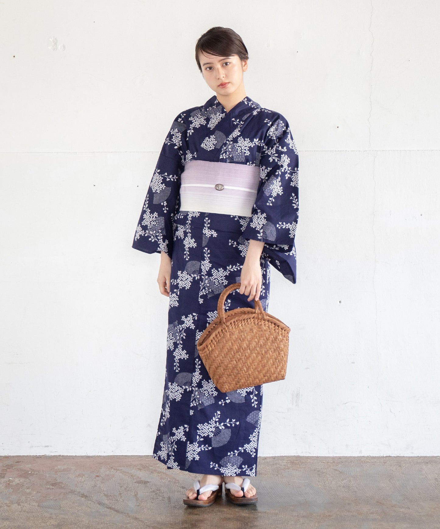 【二橋染工場】捺染こだわり浴衣2点セットby yukatakan grace