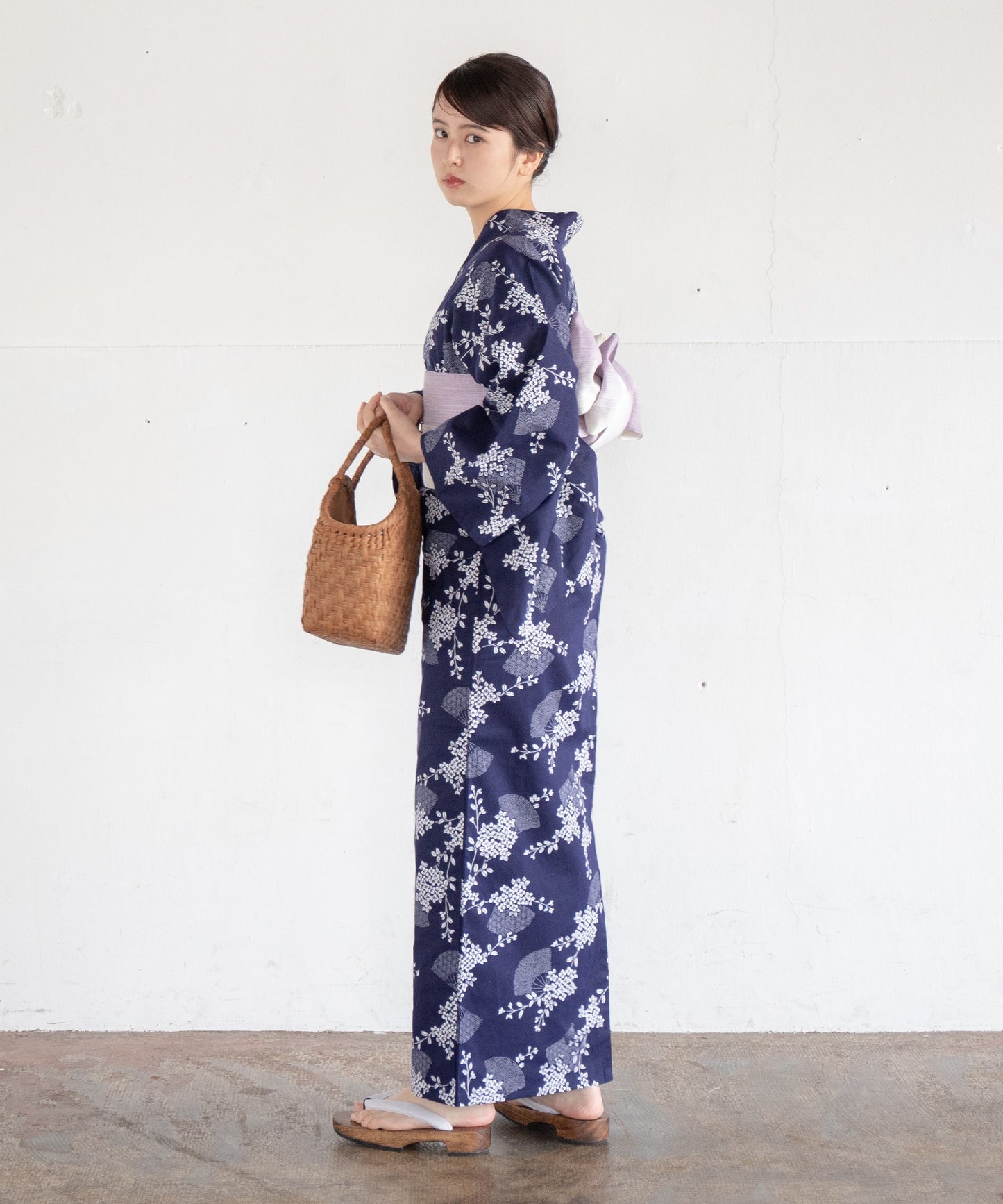 【二橋染工場】捺染こだわり浴衣2点セットby yukatakan grace
