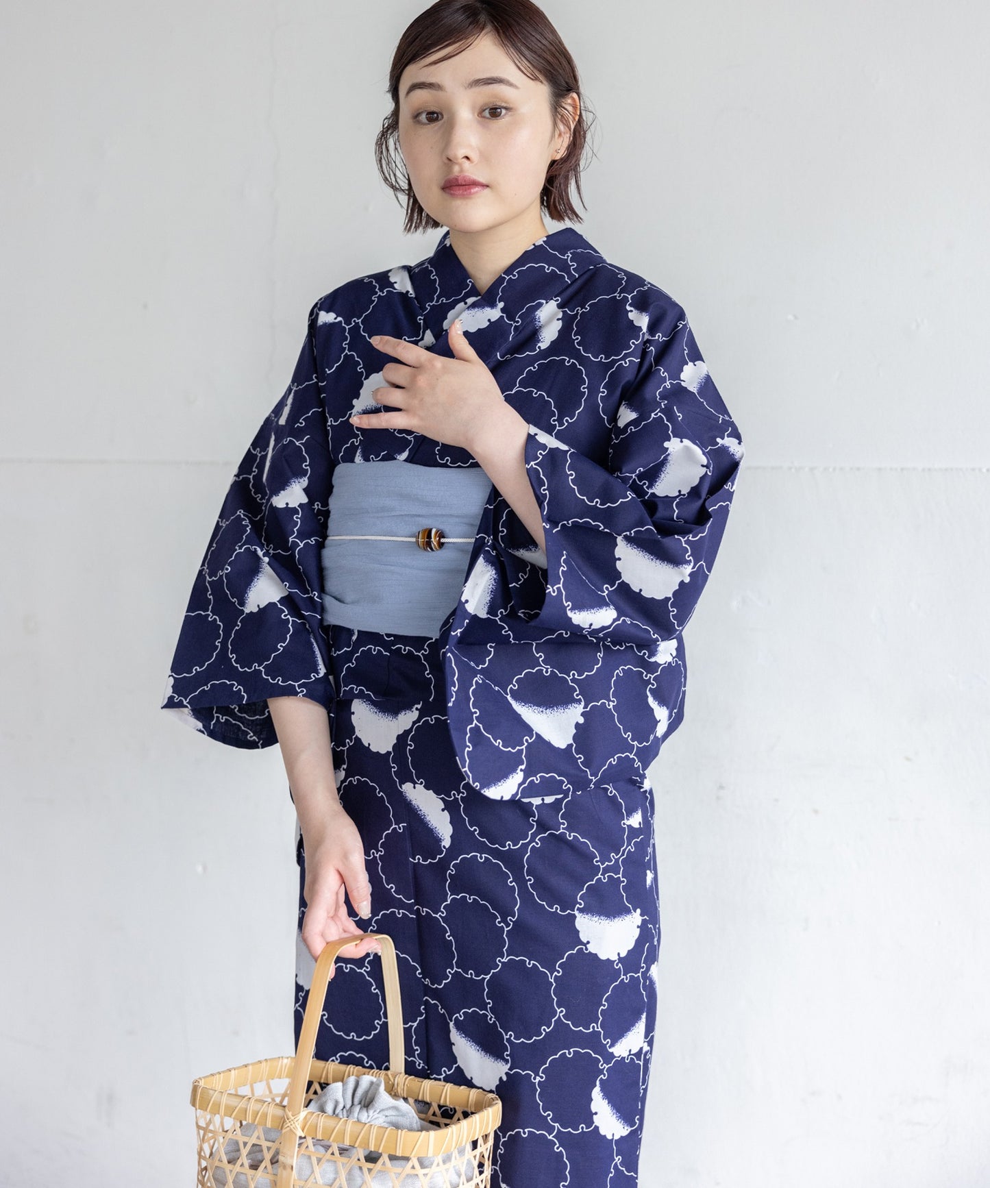【二橋染工場】捺染こだわり浴衣2点セットby yukatakan grace