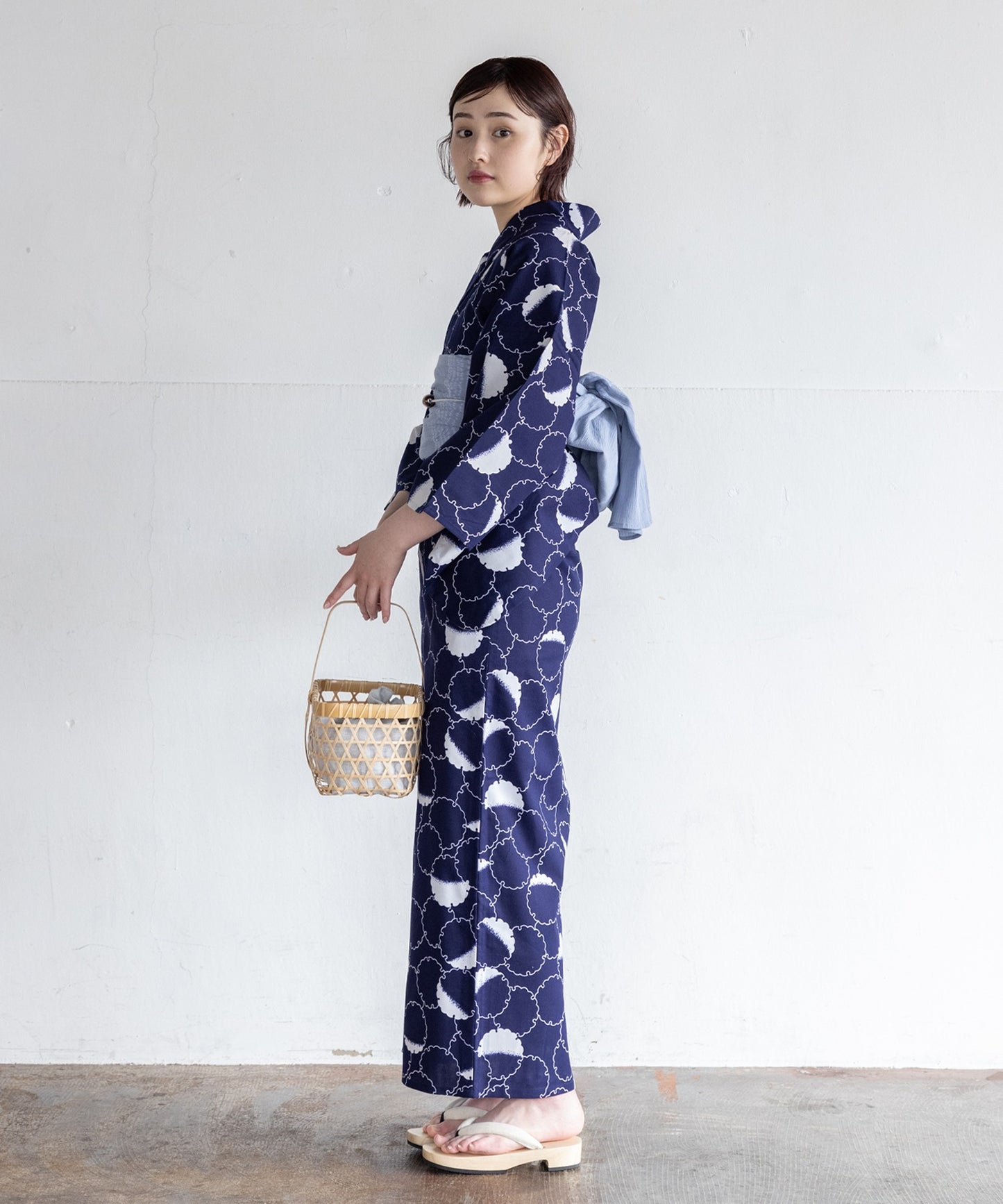 【二橋染工場】捺染こだわり浴衣2点セットby yukatakan grace