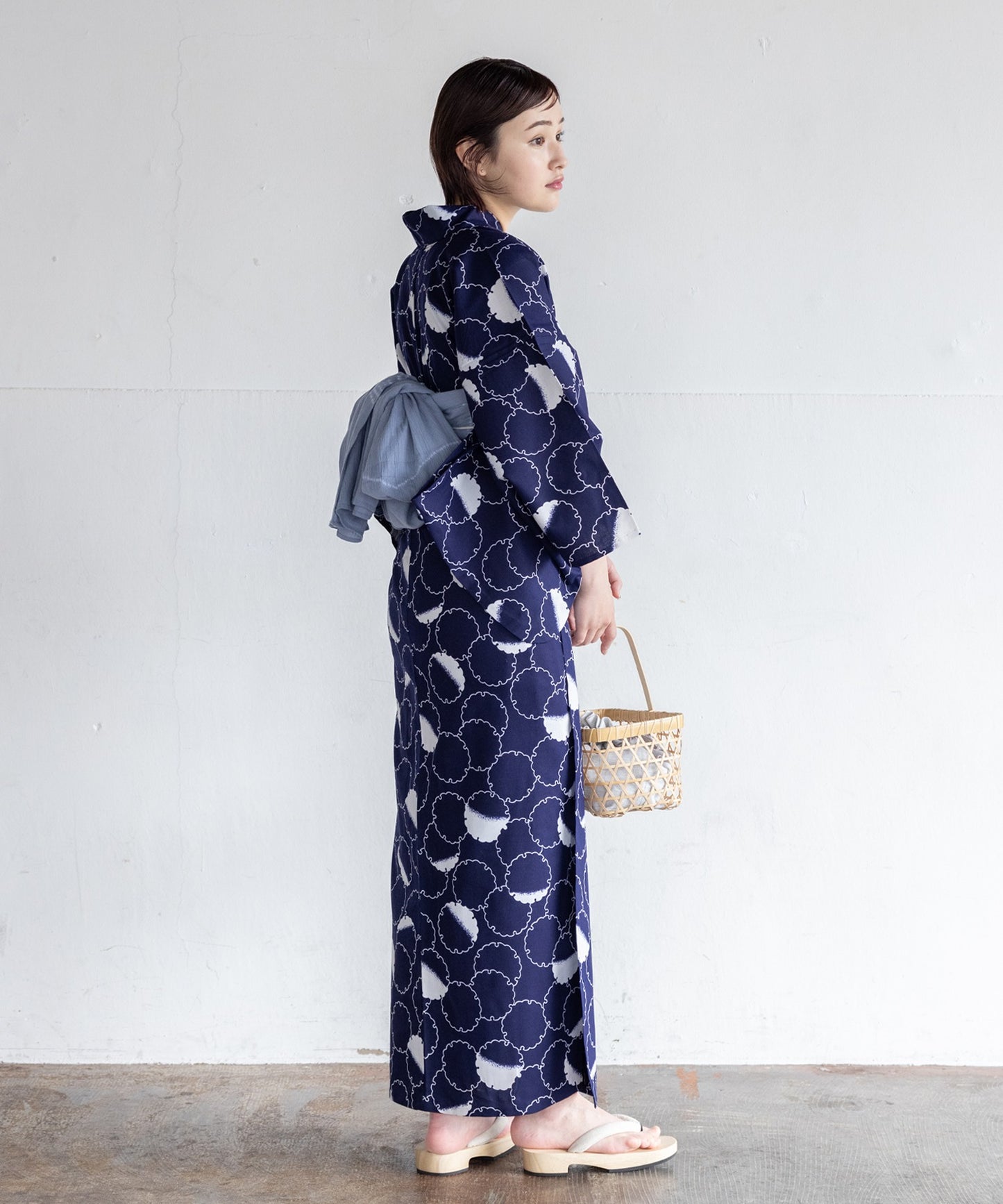 【二橋染工場】捺染こだわり浴衣2点セットby yukatakan grace