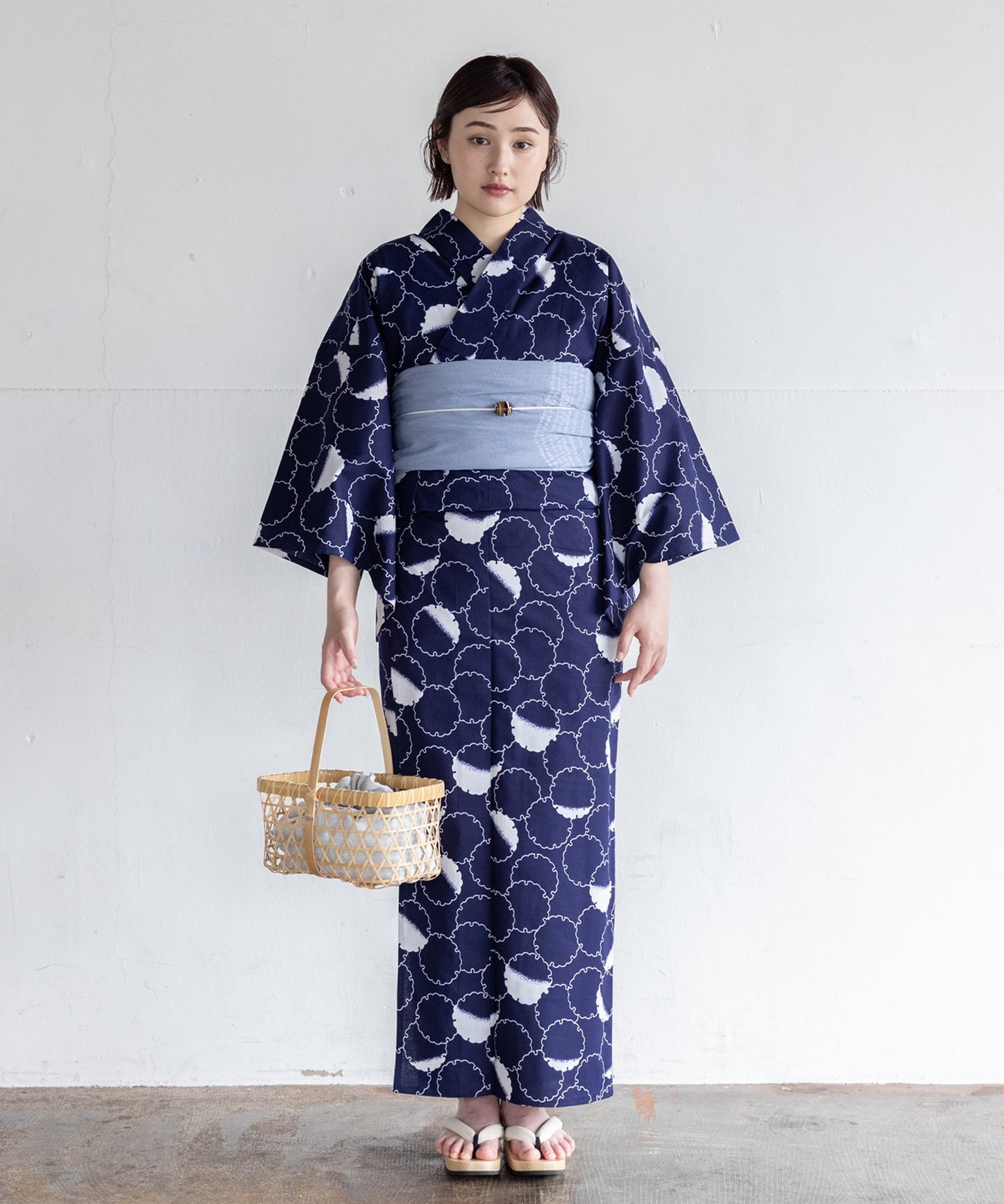 【二橋染工場】捺染こだわり浴衣2点セットby yukatakan grace