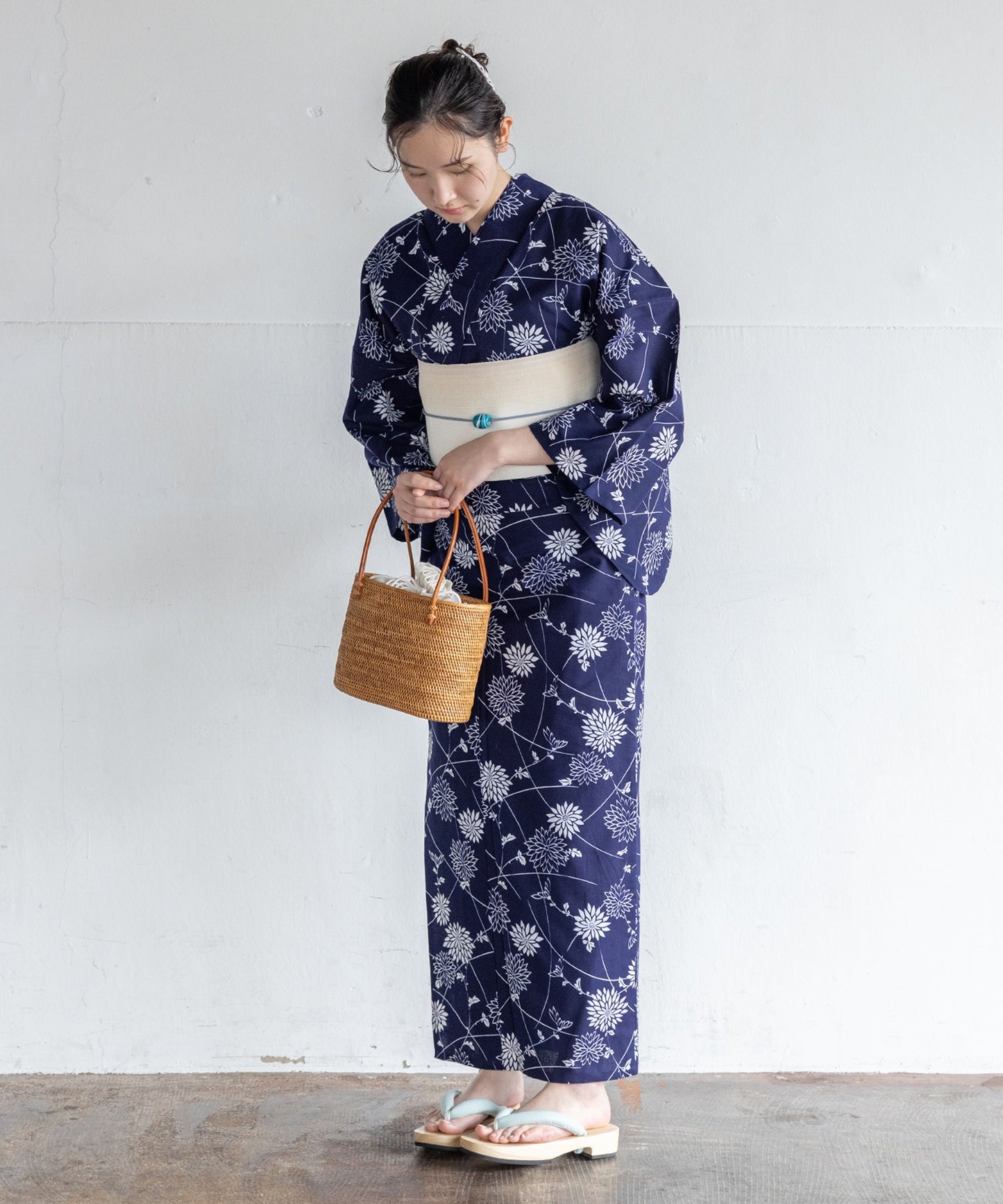 【二橋染工場】捺染こだわり浴衣2点セットby yukatakan grace