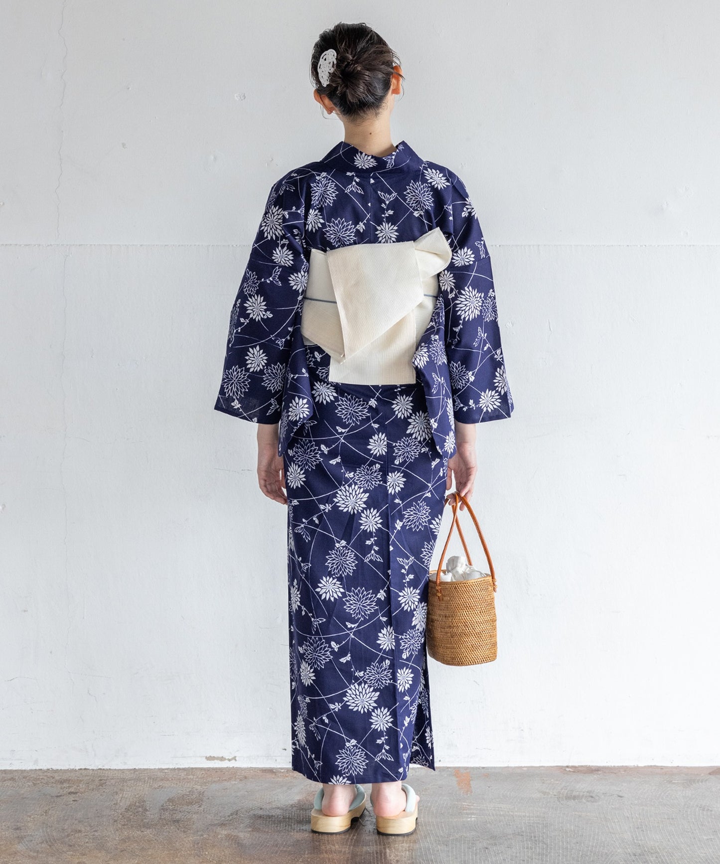 【二橋染工場】捺染こだわり浴衣2点セットby yukatakan grace