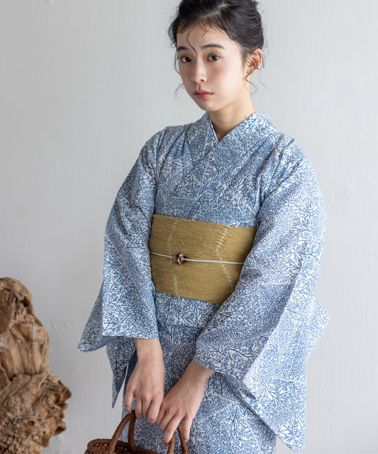 【二橋染工場】捺染こだわり浴衣2点セットby yukatakan grace