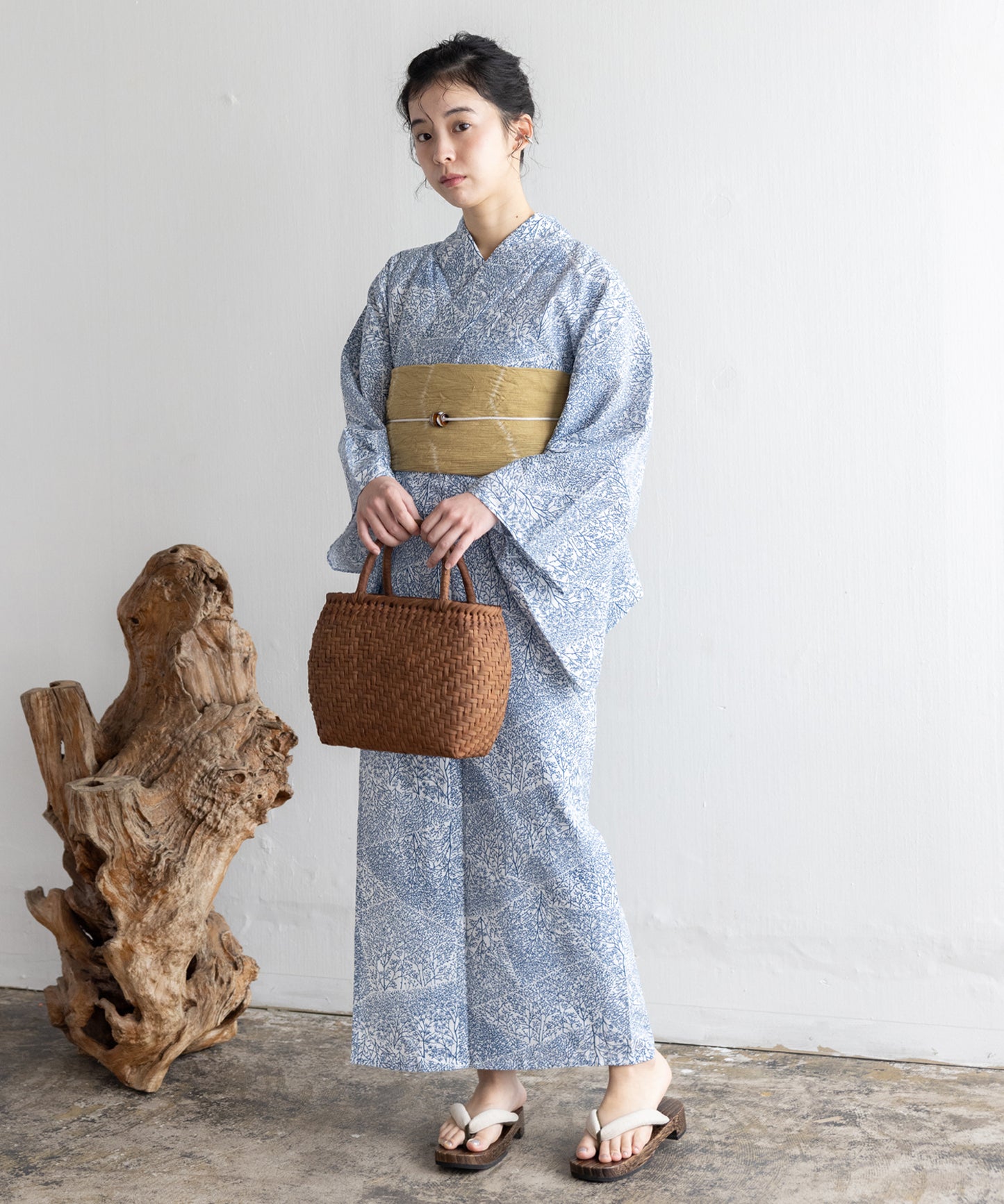 【二橋染工場】捺染こだわり浴衣2点セットby yukatakan grace