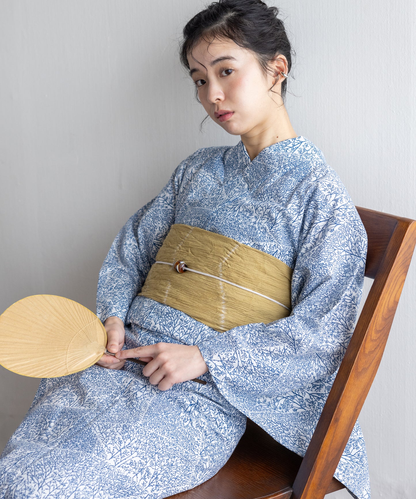 【二橋染工場】捺染こだわり浴衣2点セットby yukatakan grace