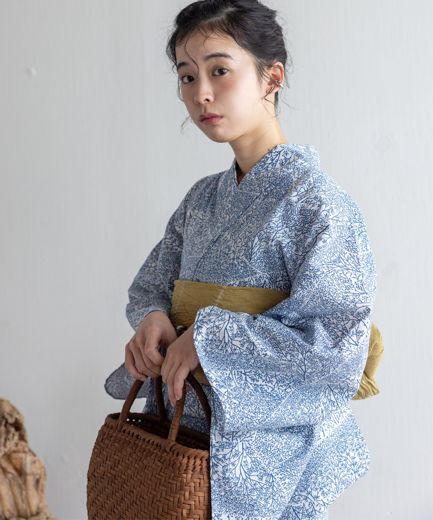 【二橋染工場】捺染こだわり浴衣2点セットby yukatakan grace