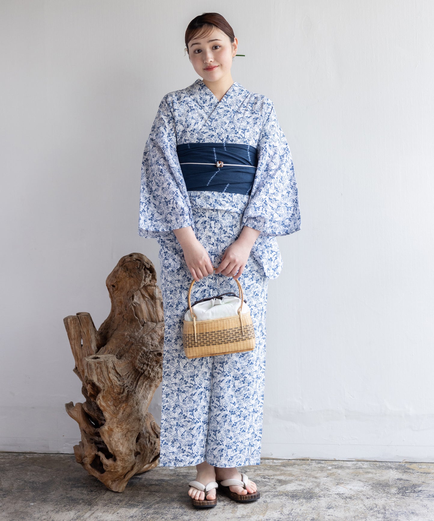 【二橋染工場】捺染こだわり浴衣2点セットby yukatakan grace