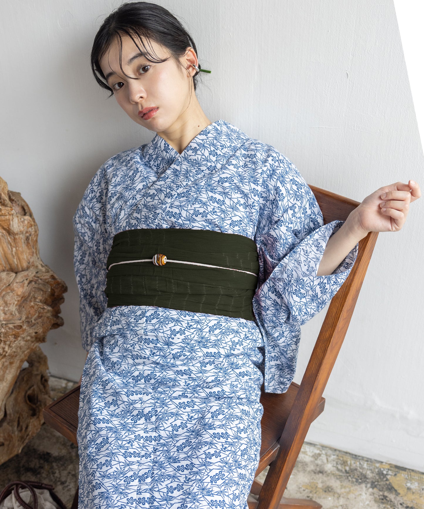 【二橋染工場】捺染こだわり浴衣2点セットby yukatakan grace