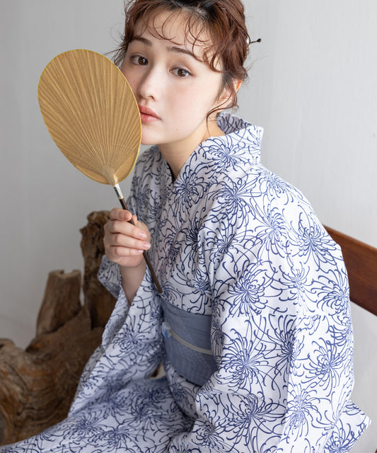 【二橋染工場】捺染こだわり浴衣2点セットby yukatakan grace