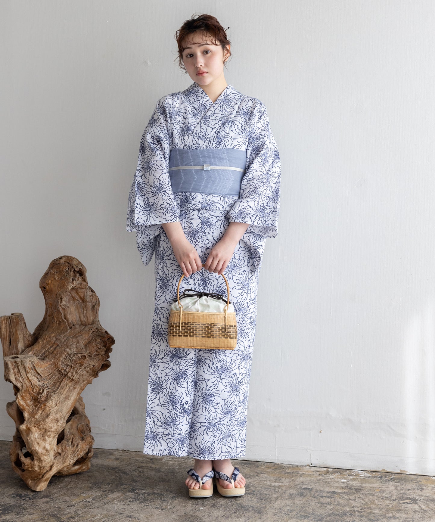 【二橋染工場】捺染こだわり浴衣2点セットby yukatakan grace
