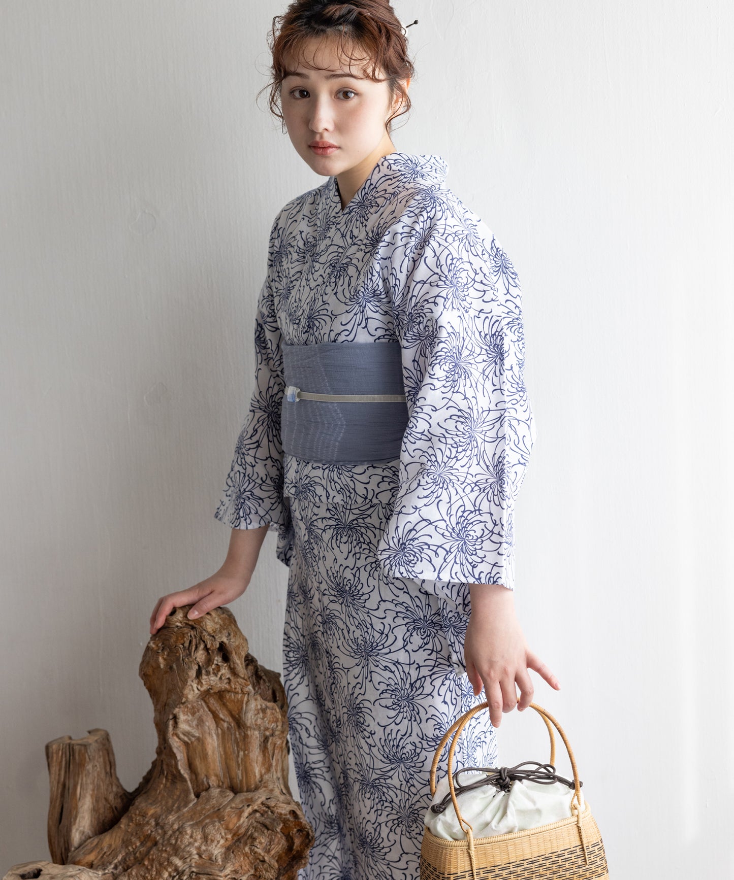 【二橋染工場】捺染こだわり浴衣2点セットby yukatakan grace
