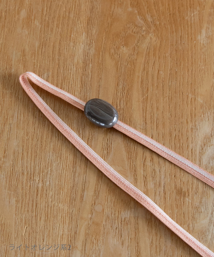 帯飾り white & brown (b)
