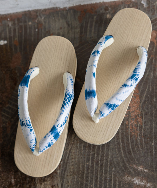 下駄 - 有松絞りの鼻緒 -