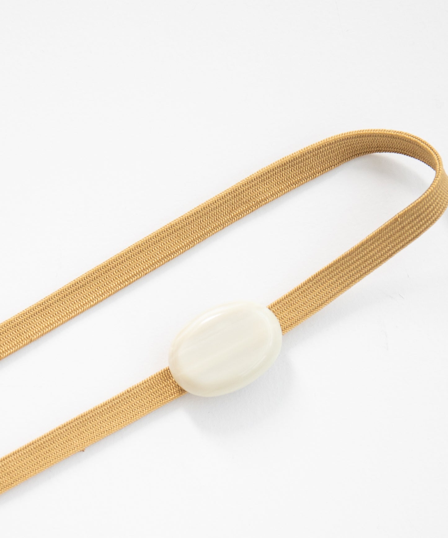 帯飾り white & brown