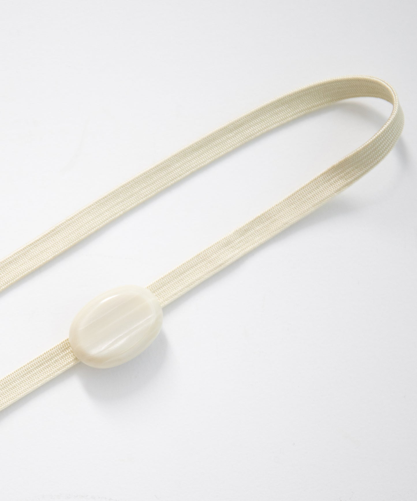 帯飾り white & brown