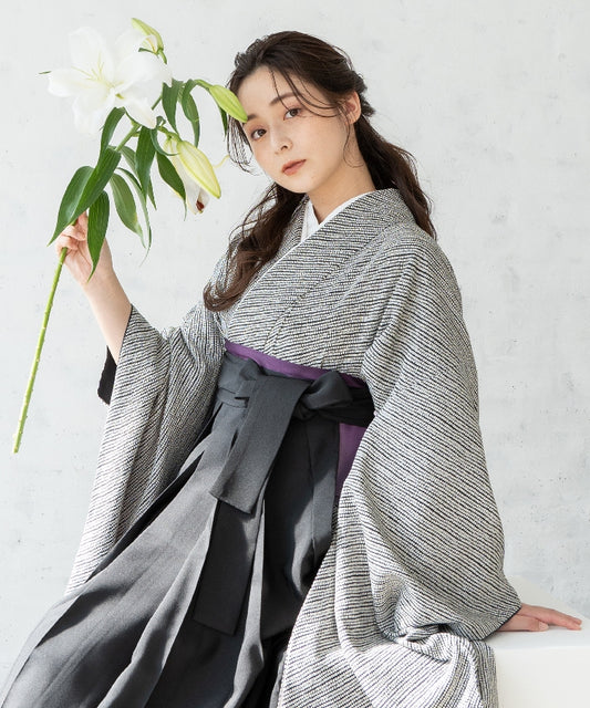 こだわり袴3点セット-江戸小紋-鹿の子