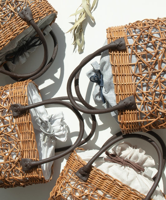 4色展開かごバッグ